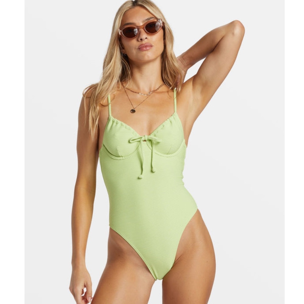 Billabong Tanlines Ella One Piece Swimsuit - Lime Zest